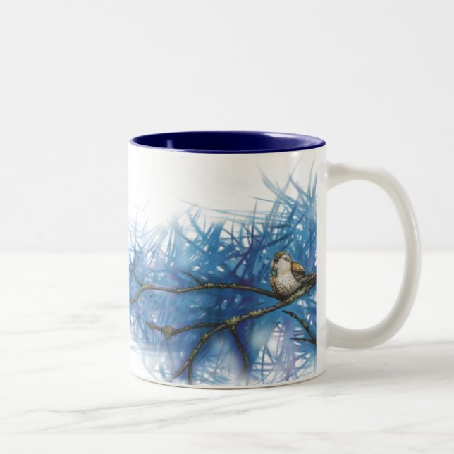 Taza Bicolor pájaro guerrero (Derecha)