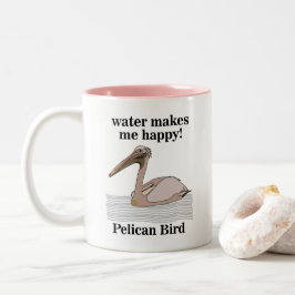 Taza Bicolor Pájaro Pelícano