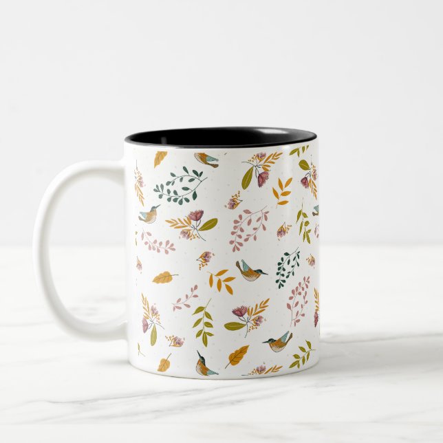 Taza Bicolor Pájaros coloridos (Izquierda)