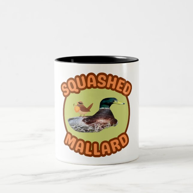 Taza Bicolor Pájaros con barba de mallard (Centro)
