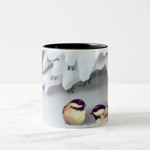 Taza Bicolor PÁJAROS de la NIEVE de SHARON SHARPE
