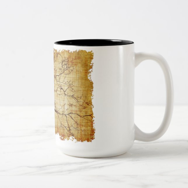 Taza Bicolor Pájaros tazón de café (Derecha)