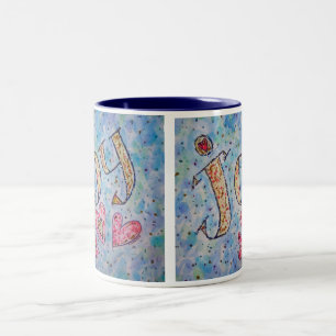 Taza Bicolor Palabra inspiradora "Alegría" Mug