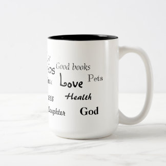 Taza Bicolor Palabras agradecidas Mug