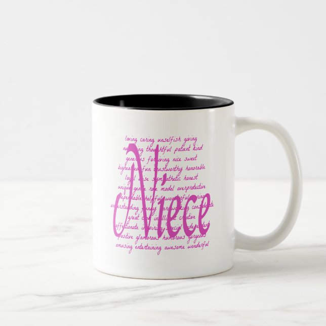 Taza Bicolor Palabras amorosas para sobrina (Derecha)