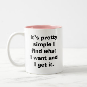Taza Bicolor Palabras inspiradoras en texto beige sobre
