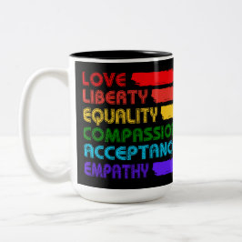 Taza Bicolor Palabras para vivir