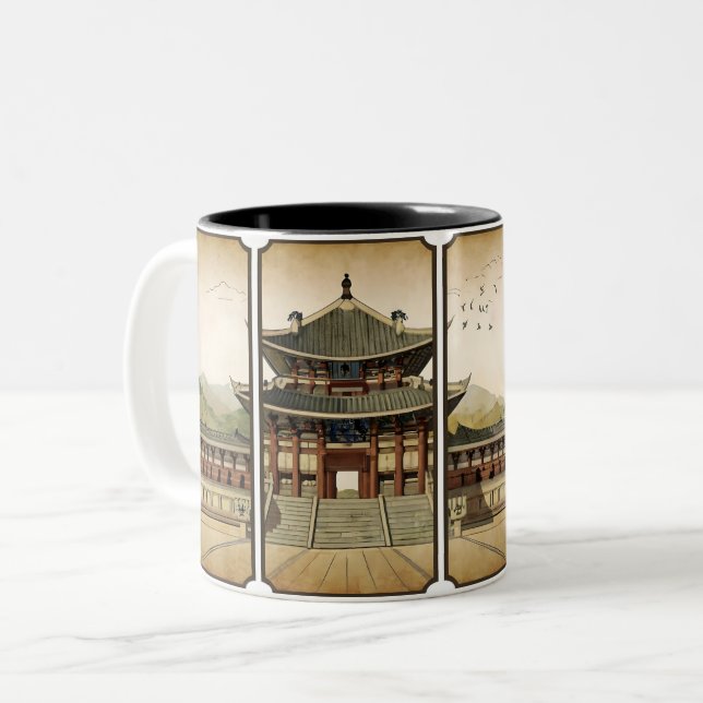 Taza Bicolor Palacio de Gyeongbokgung (Anverso izquierdo)