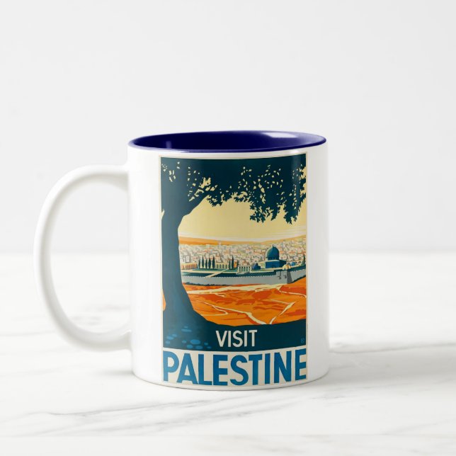 TAZA BICOLOR PALESTINA (Izquierda)