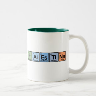 Taza Bicolor Palestina hizo de elementos