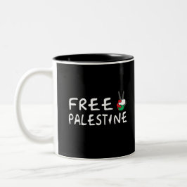 Taza Bicolor Palestina Libre
