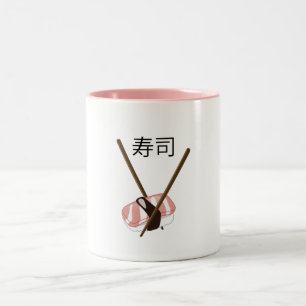 Taza Bicolor Palillos para Sushi