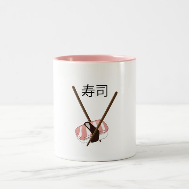Taza Bicolor Palillos para Sushi (Centro)