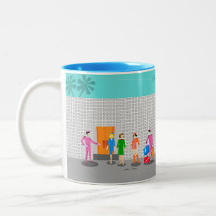Taza Bicolor Palm Springs Stewardess Fiesta Mug