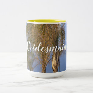 Taza Bicolor Palm Trees Boda Mugs
