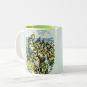 Taza Bicolor Palma del gigante caído
