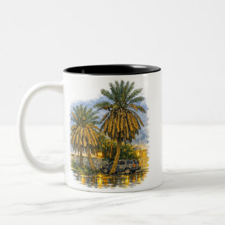 Taza Bicolor Palmera
