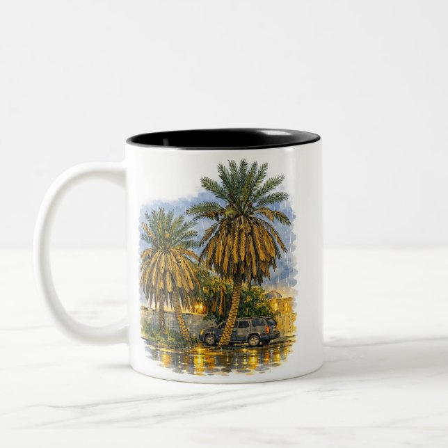 Taza Bicolor Palmera (Izquierda)