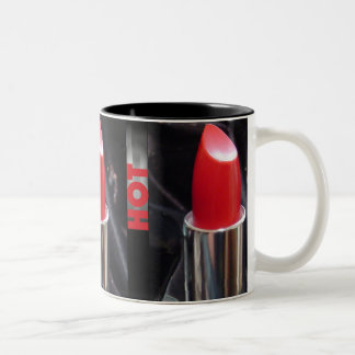 Taza Bicolor Palo de labios rojo