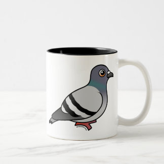 Taza Bicolor Paloma de roca linda
