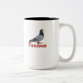 Taza Bicolor Palomas de Carreras de Vanloon