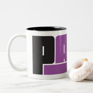 Taza Bicolor Pana Black and Purple