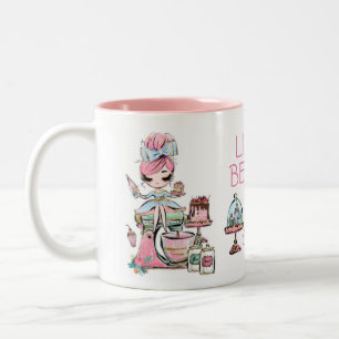 Taza Bicolor Panadería de pequeñas empresas, magdalenas