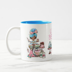 Taza Bicolor Panadería de pequeñas empresas, magdalenas