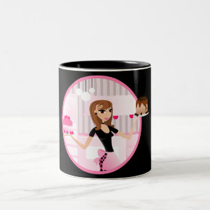 Taza Bicolor Panadero/café de la panadería/del chef de