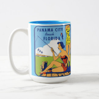 Taza Bicolor Panamá City Beach Florida Café Mug