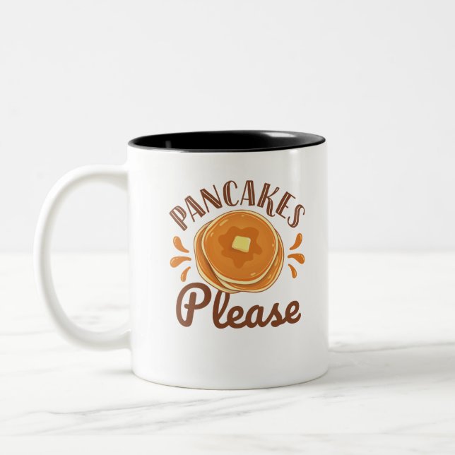 Taza Bicolor Pancakes Por Favor (Izquierda)