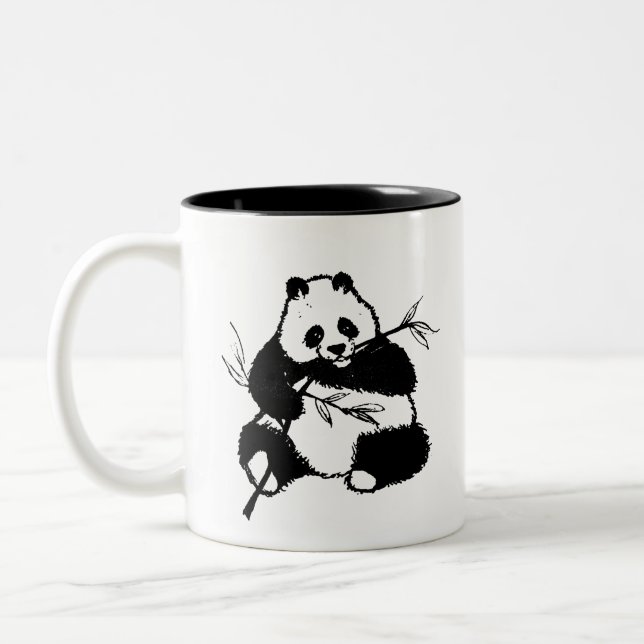 Taza Bicolor Panda (Izquierda)