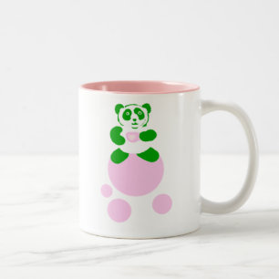 Taza Bicolor Panda Bubble Tea Mug