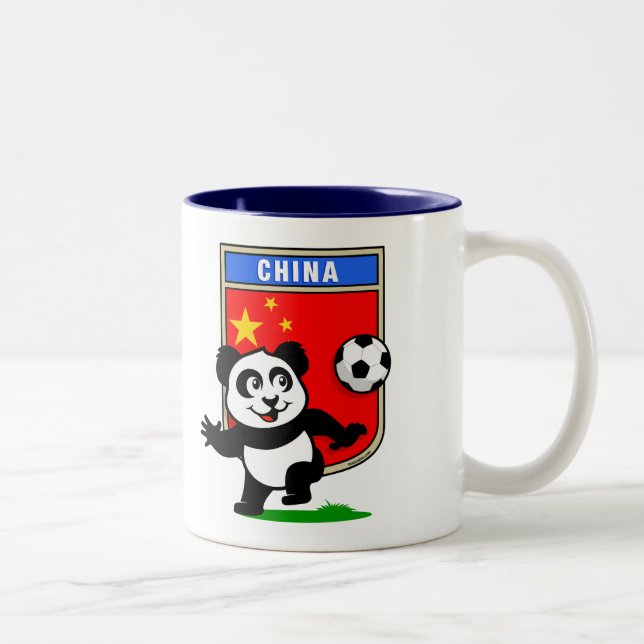 Taza Bicolor Panda de fútbol de China (Derecha)