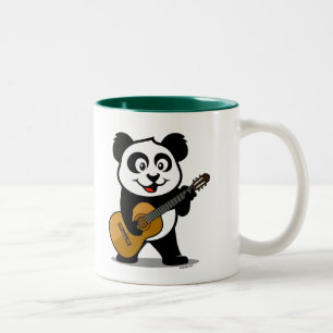 Taza Bicolor Panda de la guitarra