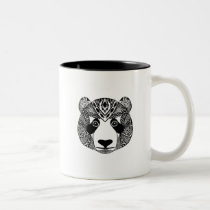 Taza Bicolor Panda inspirada