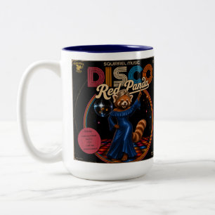 Taza Bicolor Panda Roja Disco