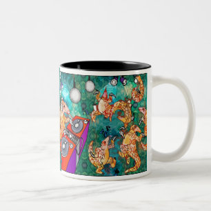 Taza Bicolor Pangolin de DJ Turntablist