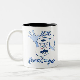 Taza Bicolor Pánico de papel higiénico 2020