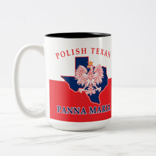 Taza Bicolor Panna Maria Poland Texan