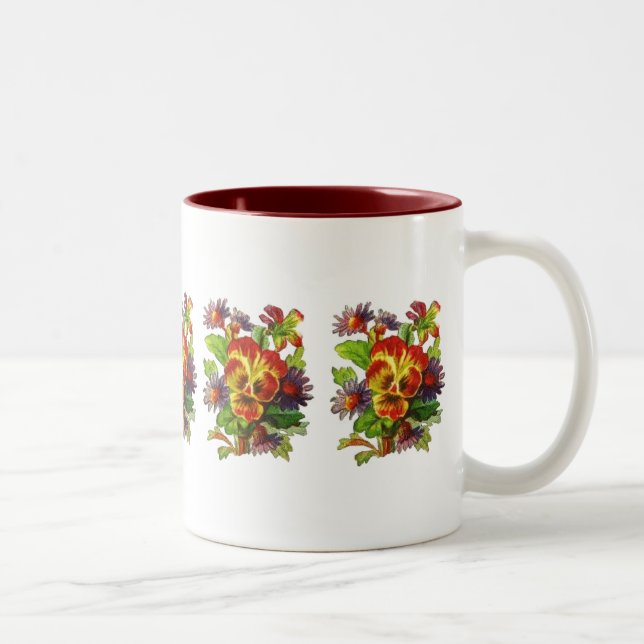 Taza Bicolor Pansy Daisy Mug (Derecha)