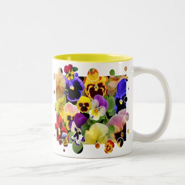Taza Bicolor Pansy Patchwork (Derecha)