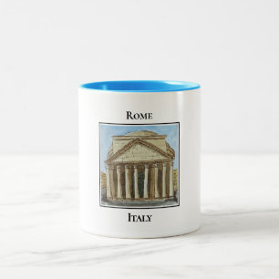 Taza Bicolor Panteón, Roma Italia