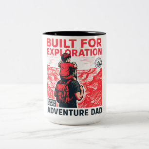 Taza Bicolor Papá Aventurero – CONSTRUIDO PARA LA EXPLORACIÓN