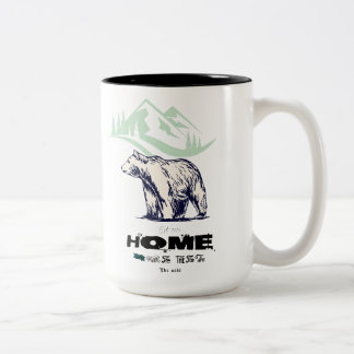 Taza Bicolor Papa Bear Mug - Regalo único del Día del Padre, Pe