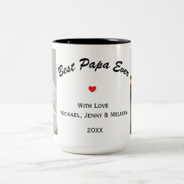 Taza Bicolor Papa Coffee Mug
