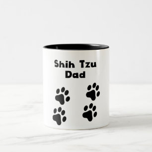 Taza Bicolor Papá de Shih Tzu