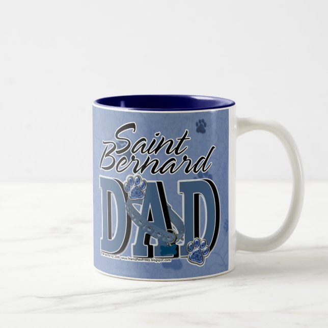 Taza Bicolor PAPÁ de St Bernard (Derecha)