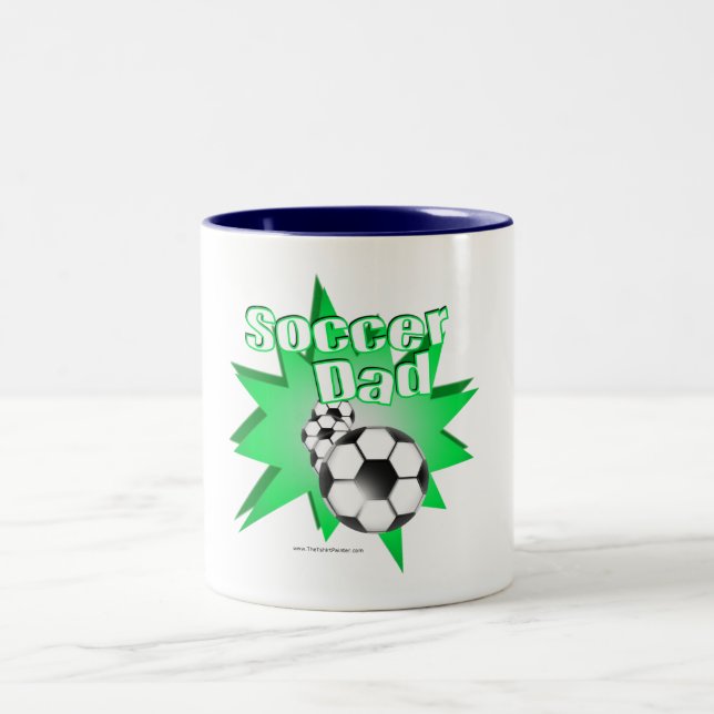 Taza Bicolor Papá del fútbol (Centro)