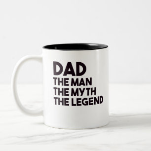 Taza Bicolor Papá El Hombre El Mito La Leyenda